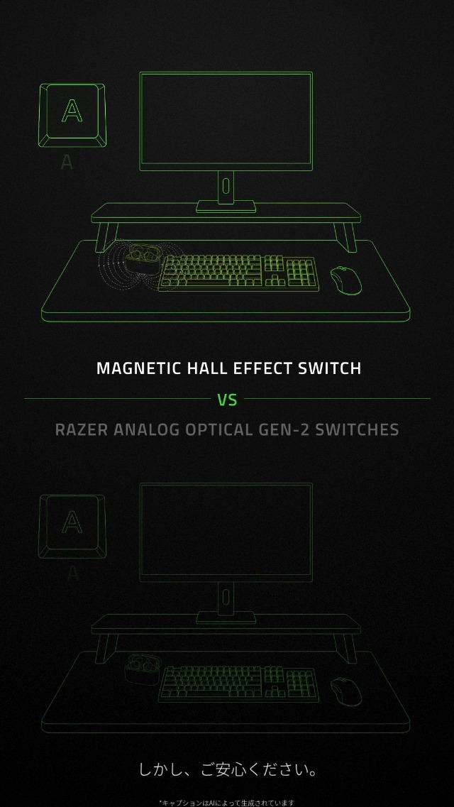 Amazon.co.jp: ラピッドトリガー 搭載 Razer レイザー Huntsman V3 Pro